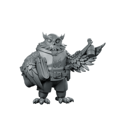 Owlfolk Merchant Miniature Blackmarket Trader NPC Fantasy - CastNPlay - We Print Miniatures