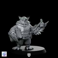 Owlfolk Merchant Miniature Blackmarket Trader NPC Fantasy - CastNPlay - We Print Miniatures