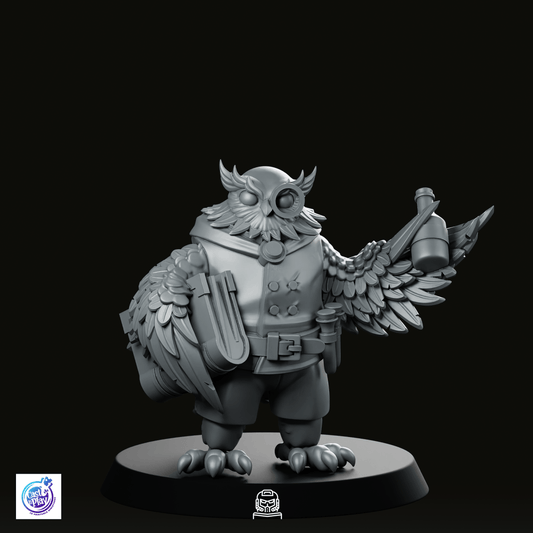 Owlfolk Merchant Miniature - CastNPlay - We Print Miniatures