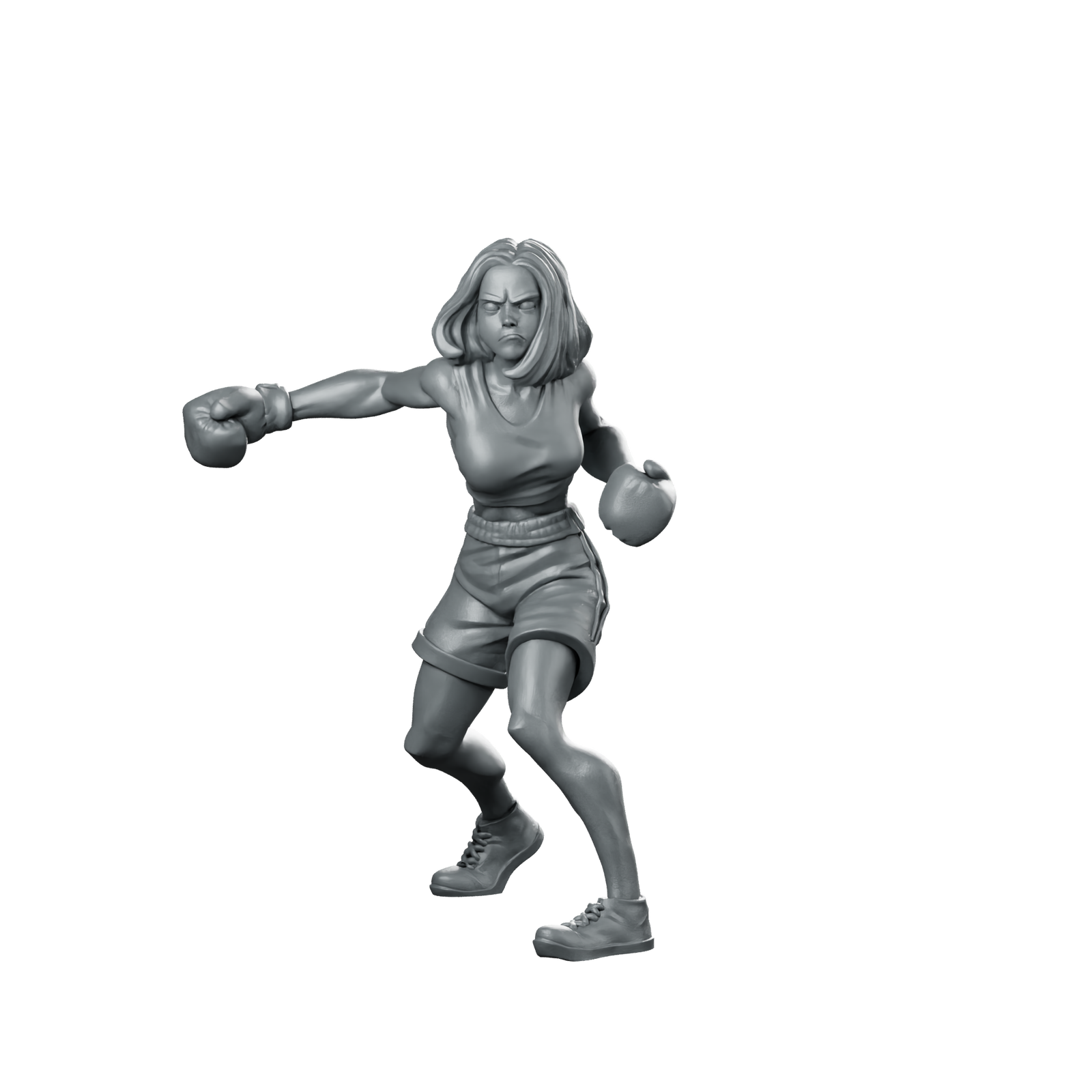 Paige Boxer Female Boxer Brawler Survivor Miniature Miniature 360 Spin 01