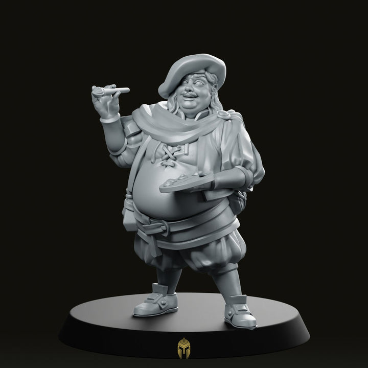 Painter Fantasy Miniature Comedic Regal Artist NPC
