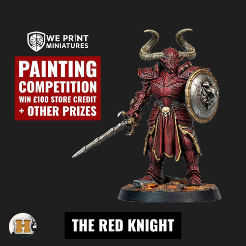 Painting Competition: Red Knight Miniature - Haito - We Print Miniatures