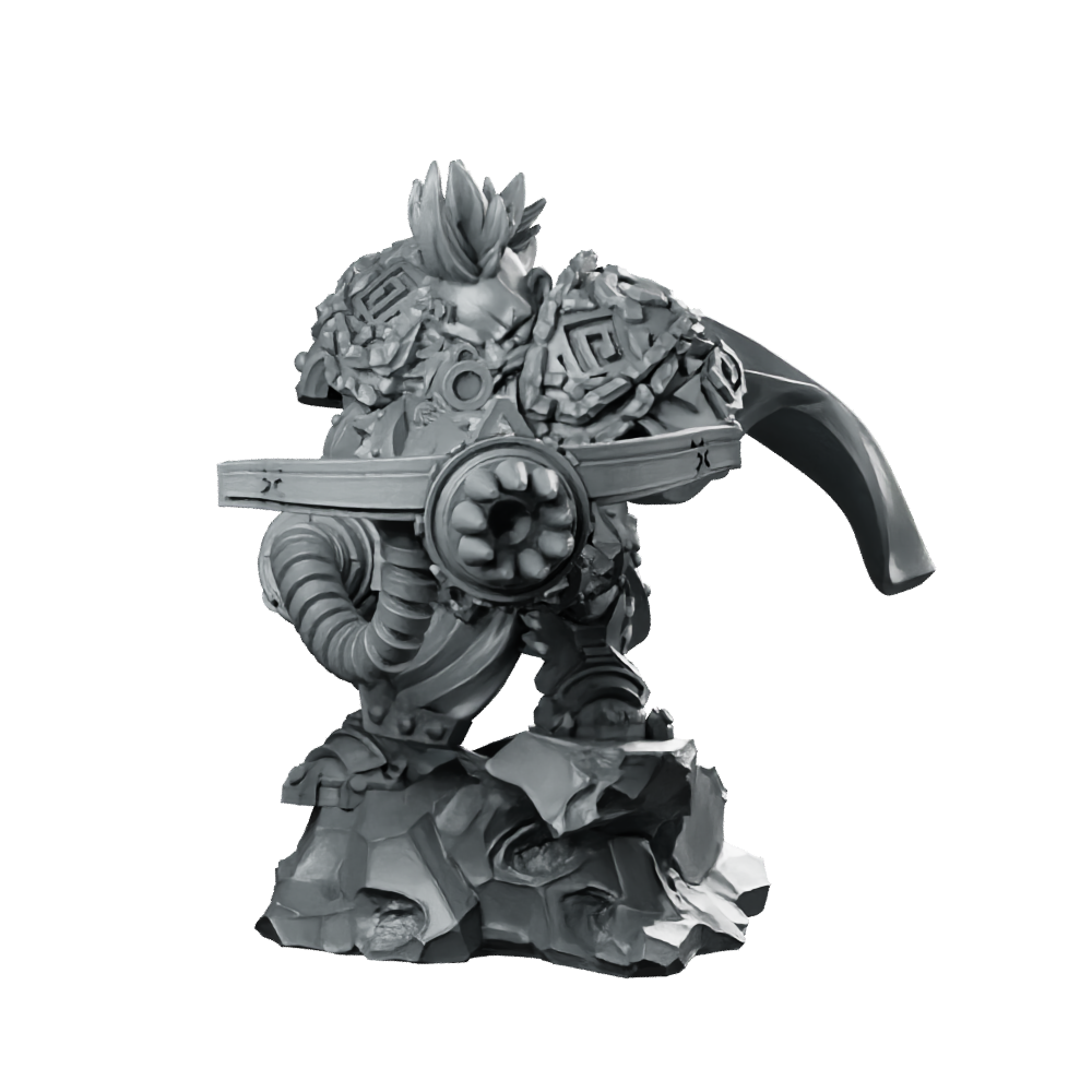 Vulcan Dwarf Pankron Oggon Miniature Flaming Hair Miniature 360 Spin 01