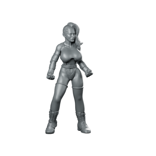 Aetif Lockrock CyberPunk Babe Miniature Sci-Fi Gang Hero Miniature 360 Spin 01
