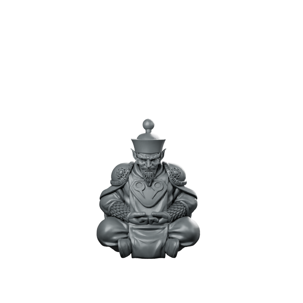 Papsilord Kabral Khan Human Form Product Render Miniature 360 Spin 01