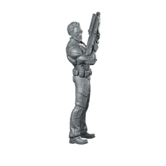 Papz Industries Cybernetic Chief Security 1 Miniature Sci-Fi Miniature 360 Spin 02