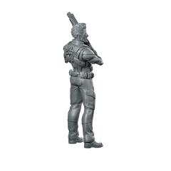 Papz Industries Cybernetic Chief Security 1 Miniature Sci-Fi Miniature 360 Spin 03