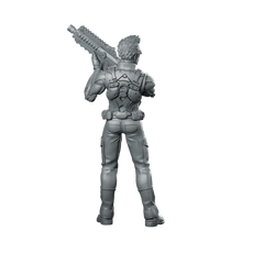 Papz Industries Cybernetic Chief Security 1 Miniature Sci-Fi Miniature 360 Spin 04