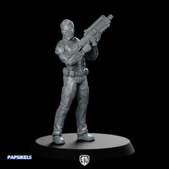 Papz Industries Cybernetic Chief Security 1 Miniature Sci-Fi