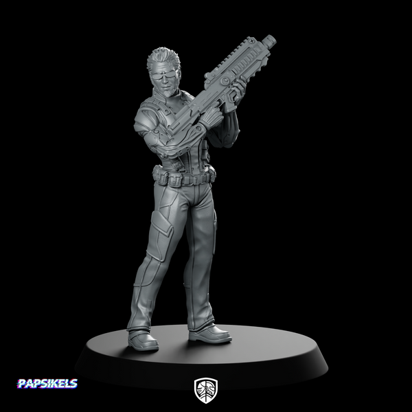 Papz Industries Cybernetic Chief Security 1 Miniature Sci-Fi