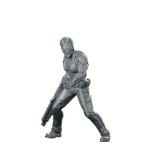 Papz Industries Cybernetic Chief Security 2 Miniature Sci-Fi Miniature 360 Spin 01