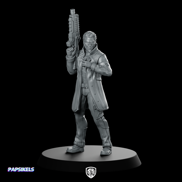 Papz Industries Cybernetic Chief Security 3 Miniature Sci-Fi