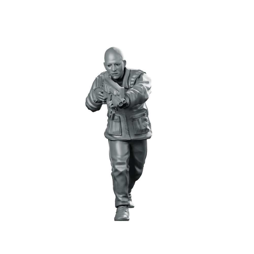 Papz Industries Gunner Bro 2 Miniature Sci - Fi Soldier - Papsikels Miniatures - We Print Miniatures
