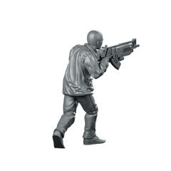 Papz Industries Gunner Bro 2 Miniature Sci - Fi Soldier - Papsikels Miniatures - We Print Miniatures