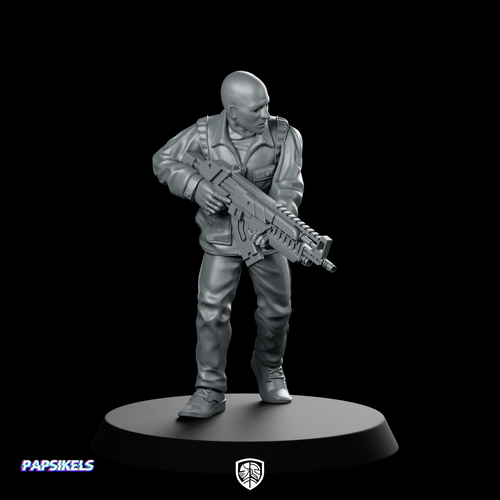 Papz Industries Gunner Bro 4 Miniature Sci-Fi Soldier