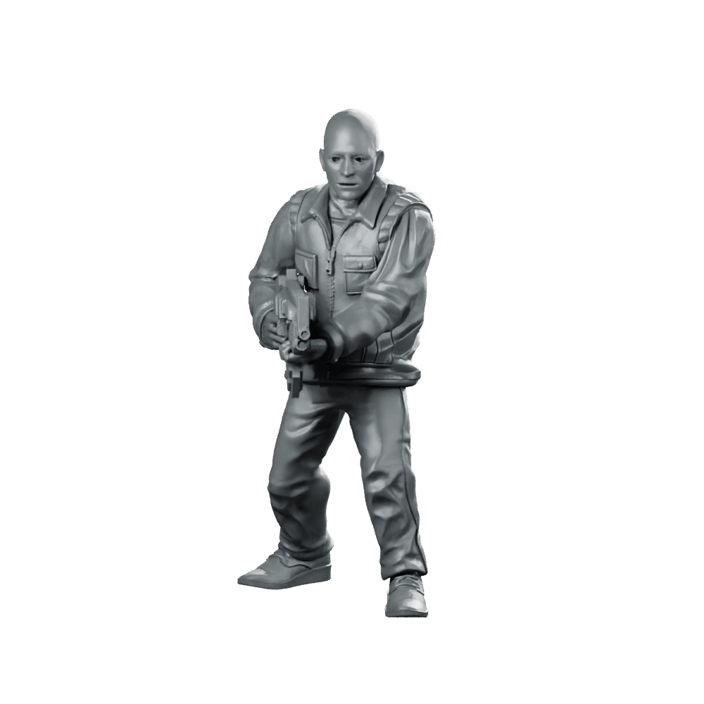 Papz Industries Gunner Bros 5 Miniature Sci - Fi Veteran - Papsikels Miniatures - We Print Miniatures