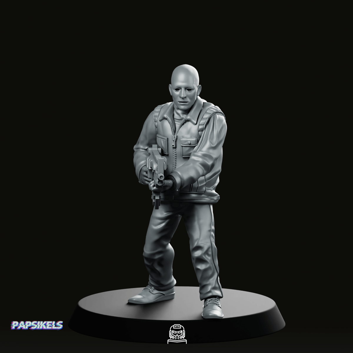 Papz Industries Gunner Bros 5 Miniature - Papsikels Miniatures - We Print Miniatures