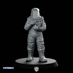 Papz Industries Hazmat Scientist 2 Miniature Geiger - Papsikels Miniatures - We Print Miniatures