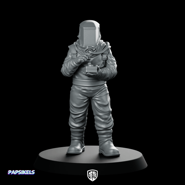 Papz Industries Hazmat Scientist 2 Miniature Geiger - Papsikels Miniatures - We Print Miniatures