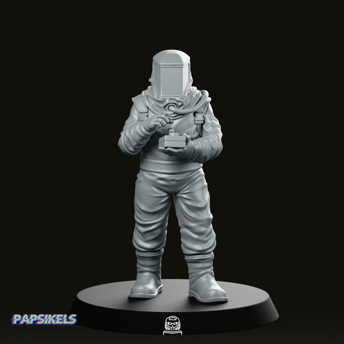 Papz Industries Hazmat Scientist 2 Miniature - Papsikels Miniatures - We Print Miniatures