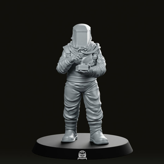 Papz Industries Hazmat Scientist 2 Miniature - Papsikels Miniatures - We Print Miniatures