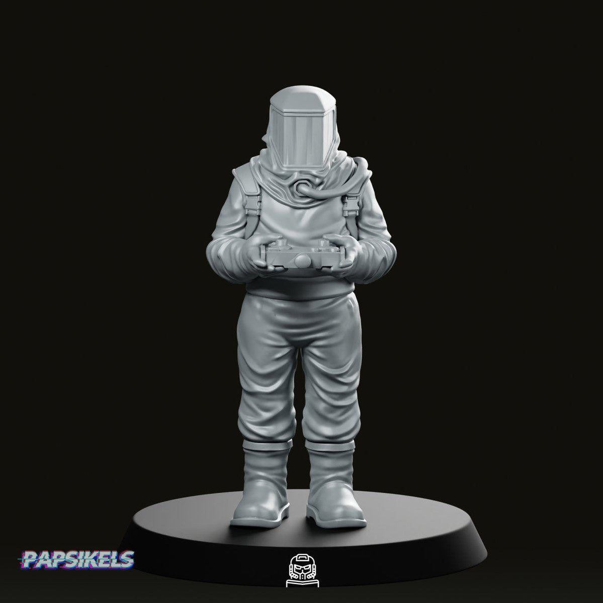 Papz Industries Hazmat Scientist 3 Miniature - Papsikels Miniatures - We Print Miniatures