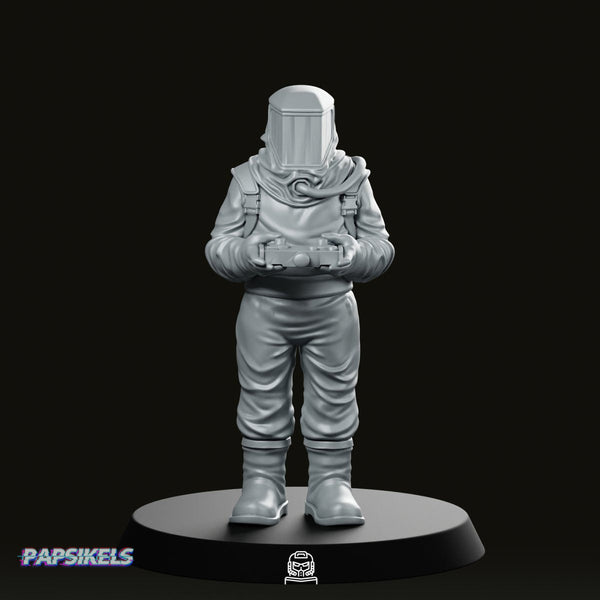 Papz Industries Hazmat Scientist 3 Miniature - Papsikels Miniatures - We Print Miniatures