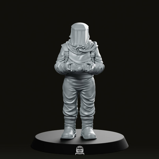 Papz Industries Hazmat Scientist 3 Miniature - Papsikels Miniatures - We Print Miniatures