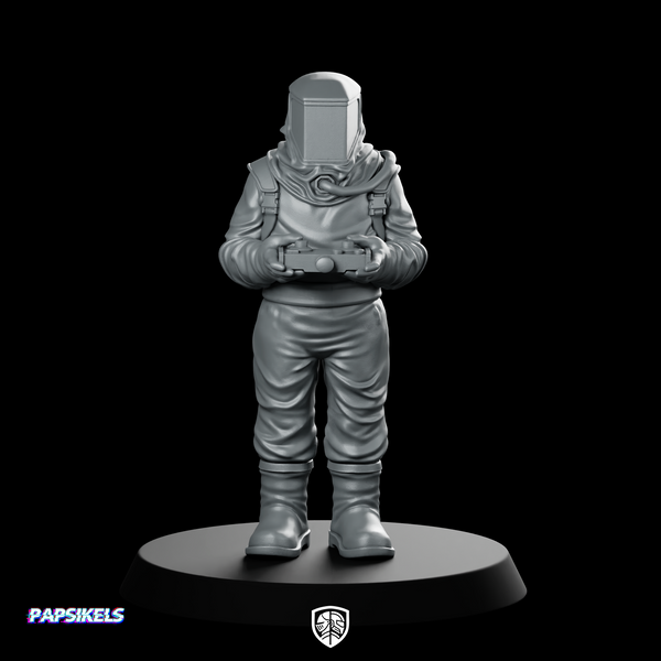 Papz Industries Hazmat Scientist 3 Miniature Resin Sci-Fi