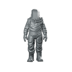 Papz Industries Hazmat Scientist 4 Miniature Cyberpunk Sci-Fi Miniature 360 Spin 01