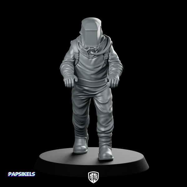 Papz Industries Hazmat Scientist 5 Miniature Cyberpunk