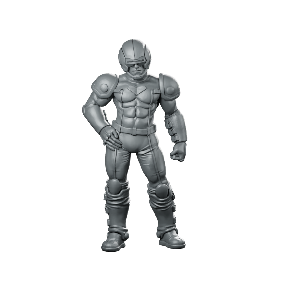 Papz Industries Henchmen B Miniature Sci-Fi Enforcer Miniature 360 Spin 01