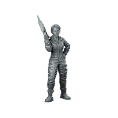 Rinowa Rider Science Fiction Miniature Raygun Heroine Miniature 360 Spin 01
