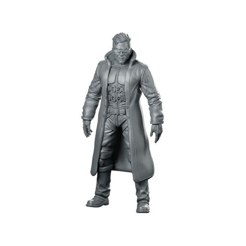 Papz Industries Nano Augmented Agent 1 Miniature Cyberpunk Miniature 360 Spin 01