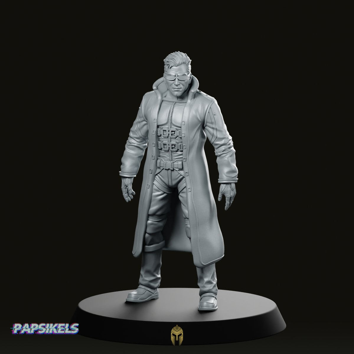 Papz Industries Nano Augmented Agent 1 Miniature -Papsikels Miniatures - We Print Miniatures