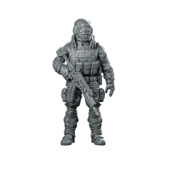 Papz Industries Pmc Operator A Miniature Sci-Fi Soldier Miniature 360 Spin 01