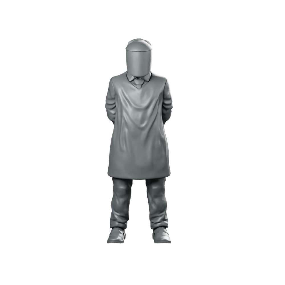 Papz Industries Retrieval Scientist 1 Miniature Masked Cyberpunk Miniature 360 Spin 01