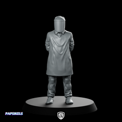 Papz Industries Retrieval Scientist 1 Miniature Masked Cyberpunk