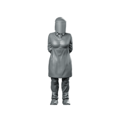 Papz Industries Retrieval Scientist 6 Miniature Cyberpunk Operative - Papsikels Miniatures - We Print Miniatures