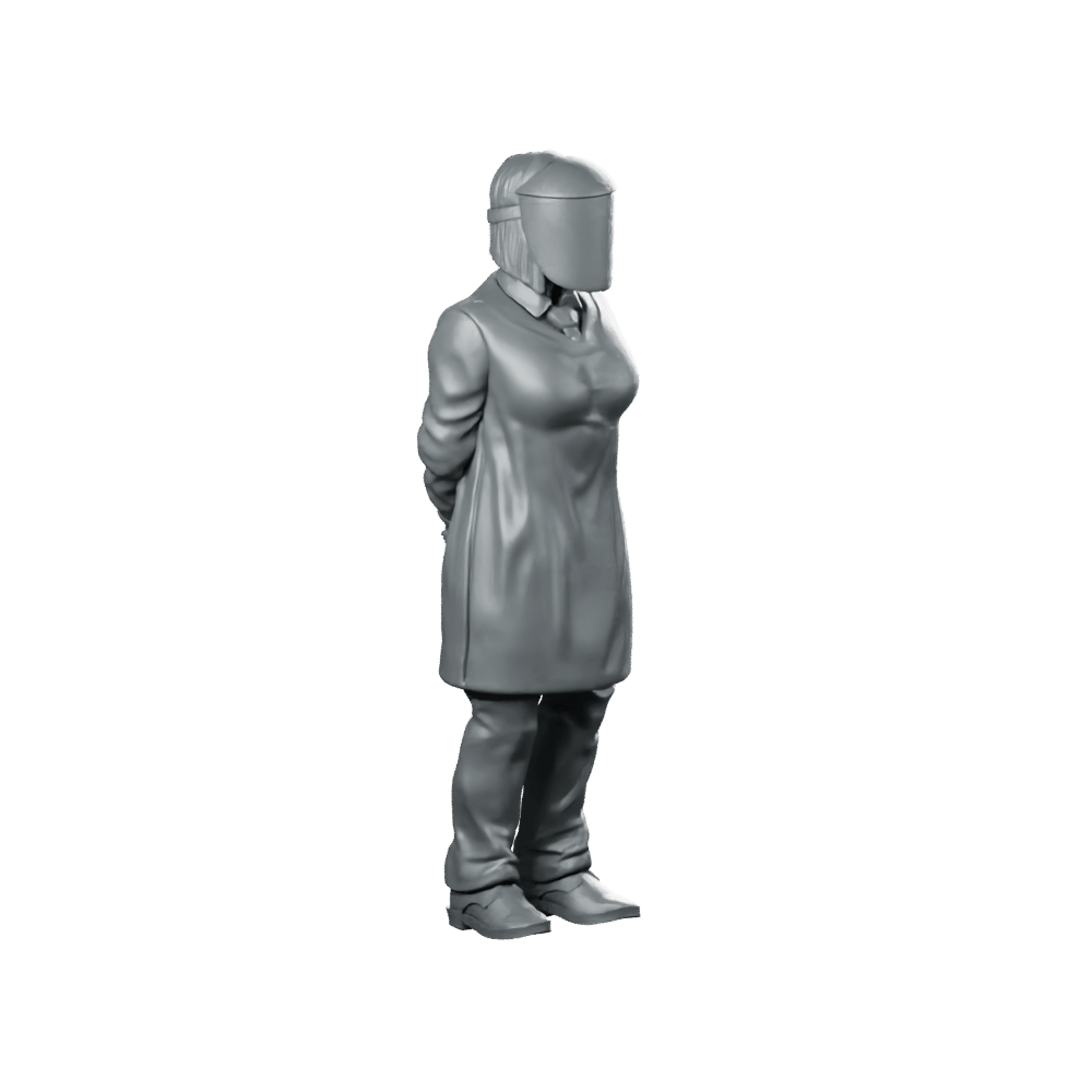 Papz Industries Retrieval Scientist 6 Miniature Cyberpunk Operative - Papsikels Miniatures - We Print Miniatures
