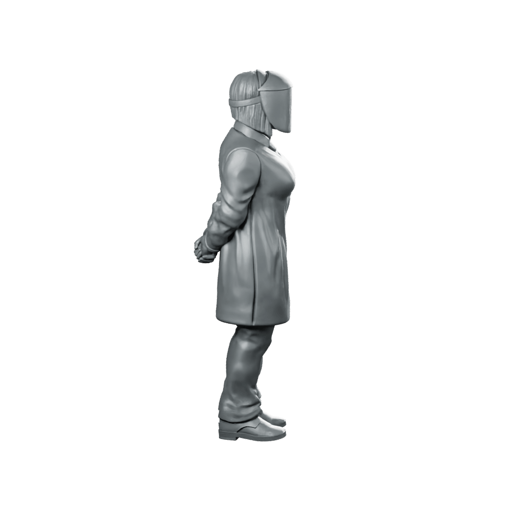 Papz Industries Retrieval Scientist 6 Miniature Cyberpunk Operative - Papsikels Miniatures - We Print Miniatures
