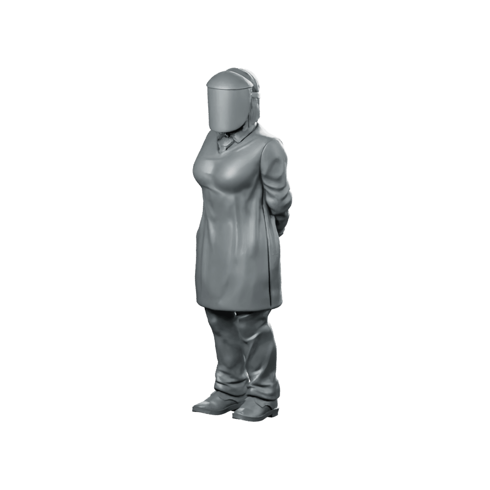 Papz Industries Retrieval Scientist 6 Miniature Cyberpunk Operative - Papsikels Miniatures - We Print Miniatures