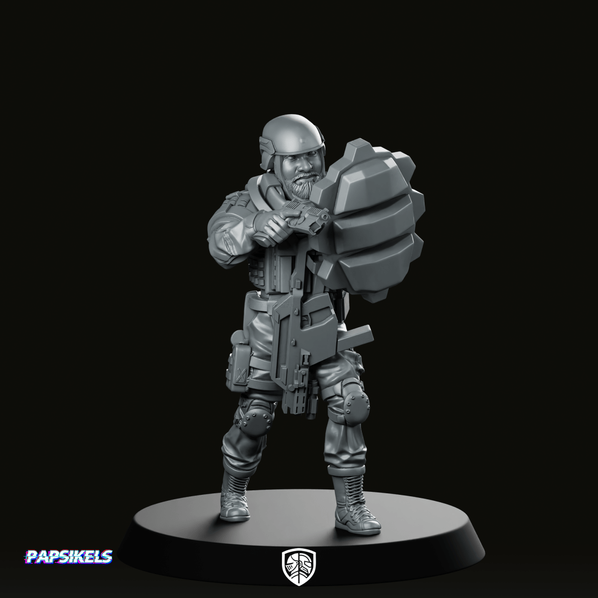 Papz Industries Specops Operator 1 Miniature - Papsikels Miniatures - We Print Miniatures