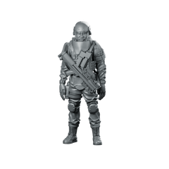 Papz Industries Specops Squad Leader Miniature Sci - Fi Tactical - Papsikels Miniatures - We Print Miniatures