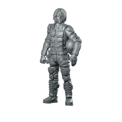 PAPZ Industries Synthetic Human 1 Miniature Armoured Sci - Fi - Papsikels Miniatures - We Print Miniatures