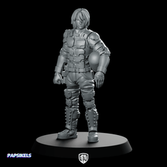 PAPZ Industries Synthetic Human 1 Miniature Armoured Sci - Fi - Papsikels Miniatures - We Print Miniatures