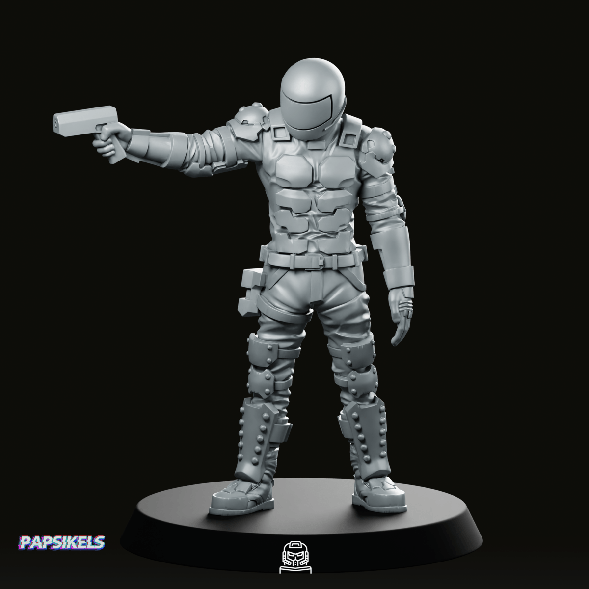 PAPZ Industries Synthetic Human 2 Miniature - Papsikels Miniatures - We Print Miniatures