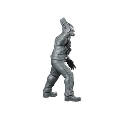 Papz Industries Working Bro 01 Miniature Cyberpunk Enforcer Miniature 360 Spin 03