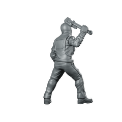 Papz Industries Working Bro 01 Miniature Cyberpunk Enforcer Miniature 360 Spin 04