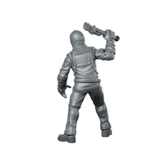 Papz Industries Working Bro 01 Miniature Cyberpunk Enforcer Miniature 360 Spin 05
